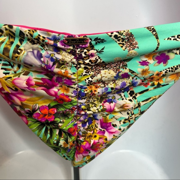 Beach Bunny Lady Lace Pink tropical bikini set - Picture 4 of 7